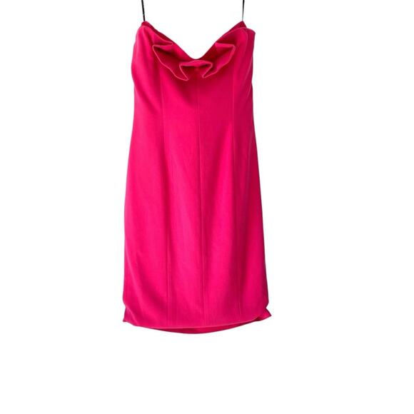 Black Halo Laurel Berman Allysandro Pink Sheath Strapless Dress size 10 - Picture 2 of 8